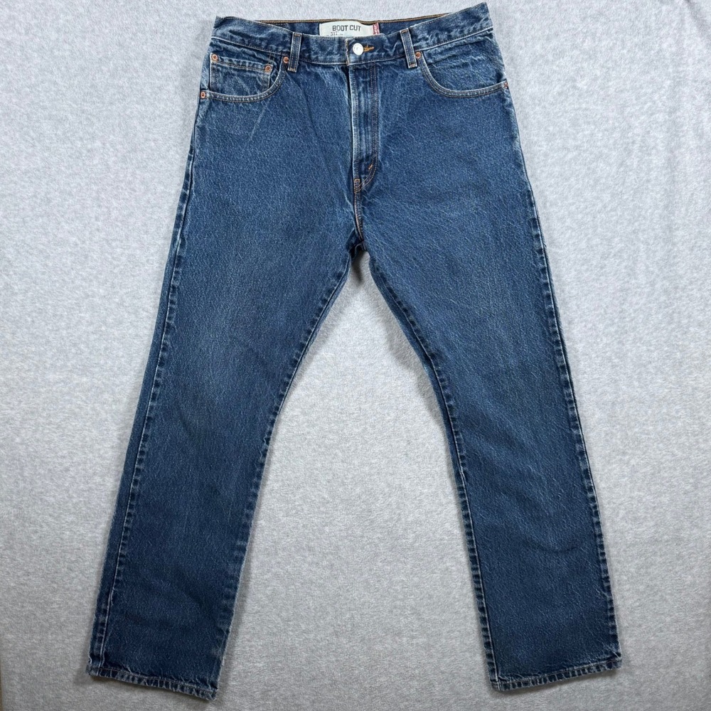 Levis 517 Bootcut Jeans Mens Blue Denim Medium Wash y2k Dark 34x34 (Fits 33x32)
